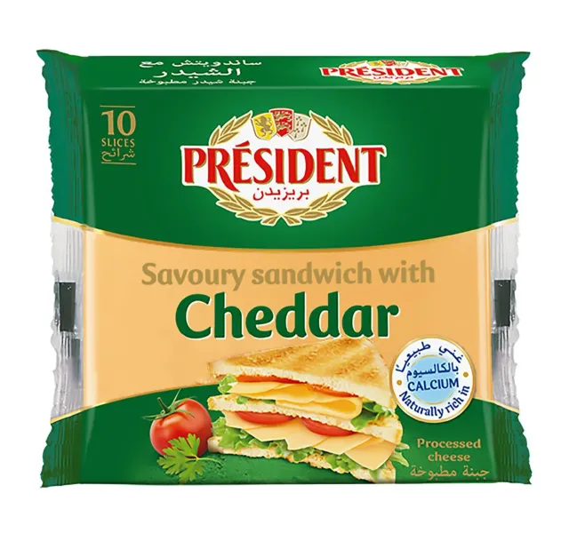 President Sandwich Cheddar Slice Cheese Value Pack 2 200 G
