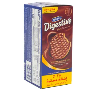 Mcvities Digestive Milk Chocolate Biscuits 200 G 25 Extra