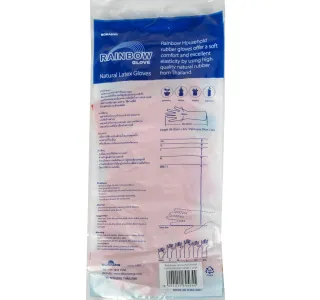 Rainbow Household Mini Latex Gloves Large 1 Pair