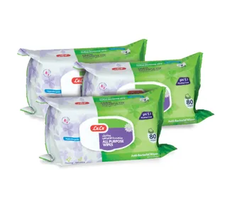 Lulu All Purpose Wipes 3 80pcs