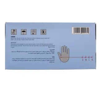 زميل المنزل قفازات فينيل كبيرة بدون مسحوق واضح 100 حبه