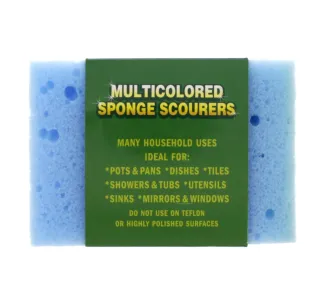 Home Mate Multi Colored Sponge Scourers 6 pcs