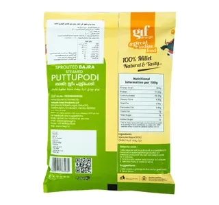 Great Indian Food Sprouted Barja Steamed Puttu Podi 500 G