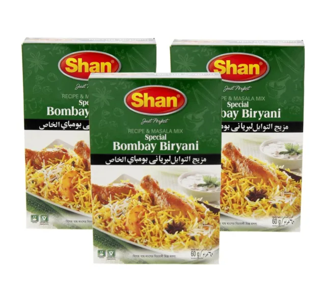 Shan Special Bombay Biryani Masala Value Pack 3 X 60 G