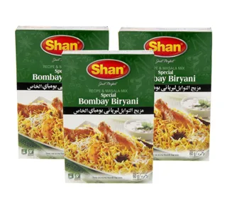 Shan Special Bombay Biryani Masala Value Pack 3 X 60 G