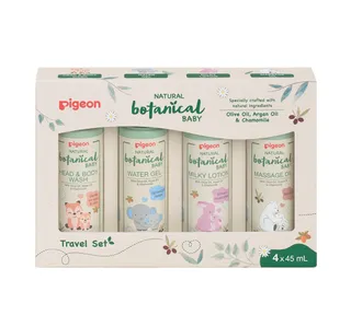 Pigeon Natural Botanical Baby Travel Set 4 x 45 ml