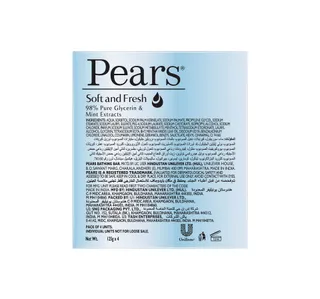 Pears Soft Fresh Soap 4 X 125 G
