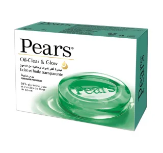 Pears Oil Clear Glow Soap Glycerin Lemon Flower 125 G