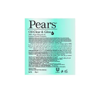 Pears Oil Clear Glow Soap 4 X 125 G