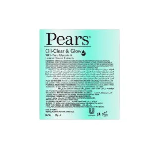Pears Oil Clear Glow Soap 4 X 125 G