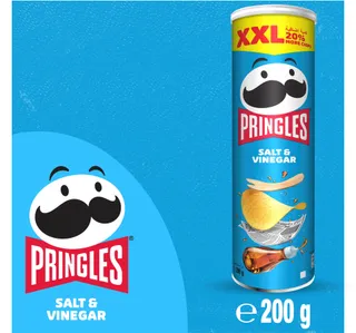 Pringles Xxl Salt Vinegar Flavoured Chips 200 G