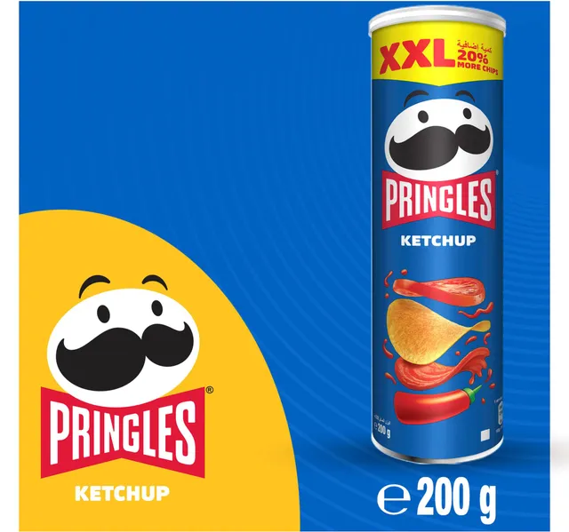 Pringles Xxl Ketchup Flavoured Chips 200 G