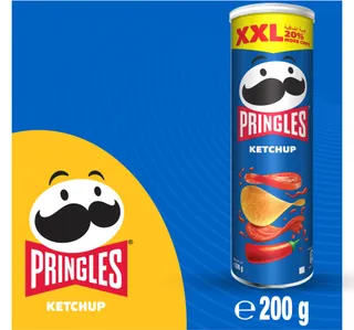 برنجلز XXL رقائق بطاطس بنكهة الكاتشب 200 جم