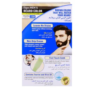 Bigen Men's Beard Colour Natural Brown B104 1pkt