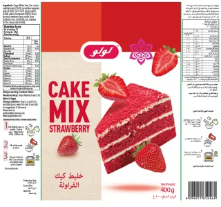 LuLu Strawberry Cake Mix 400 g