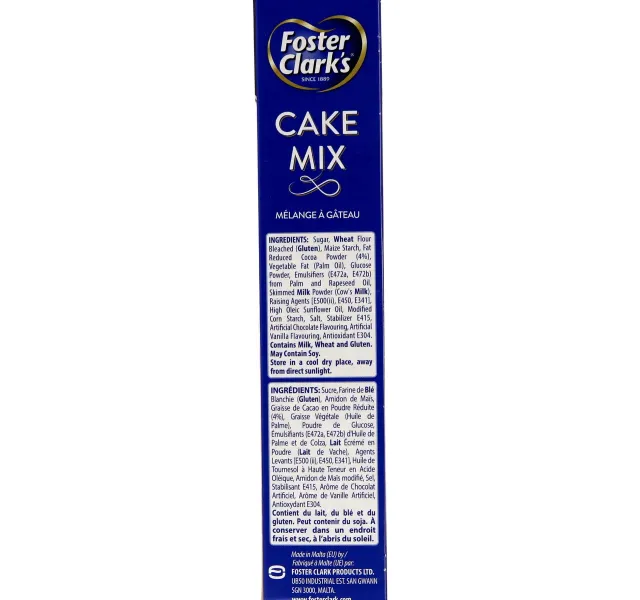 Foster Clarks Milk Chocolate Cake Mix 500 G