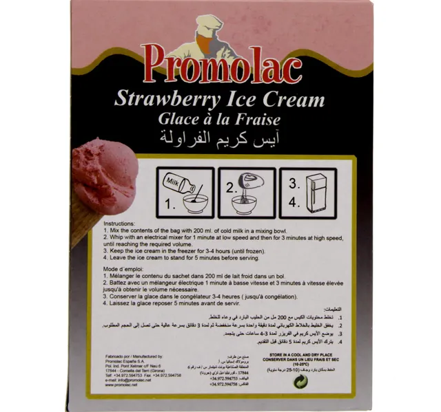 Promolac Strawberry Ice Cream Powder 90 G