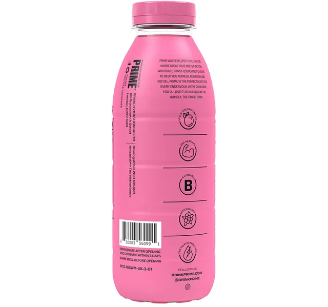 Prime Strawberry Watermelon Hydration Drink 500 Ml