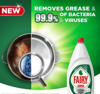 Fairy Plus Original Dishwashing Liquid Soap With Alternative Power To