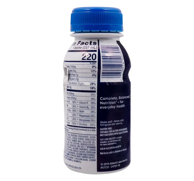 Ensure Original Nutrition Shake Milk Chocolate 237 Ml