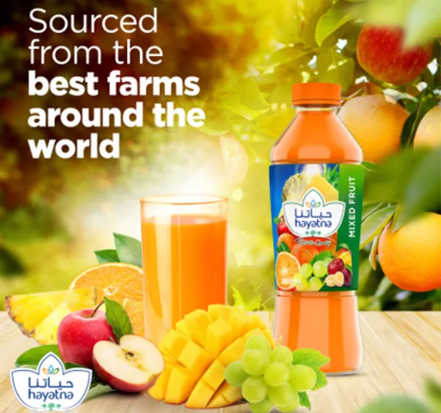 Hayatna 100 Pure Mix Fruit Nectar Juice 200 Ml
