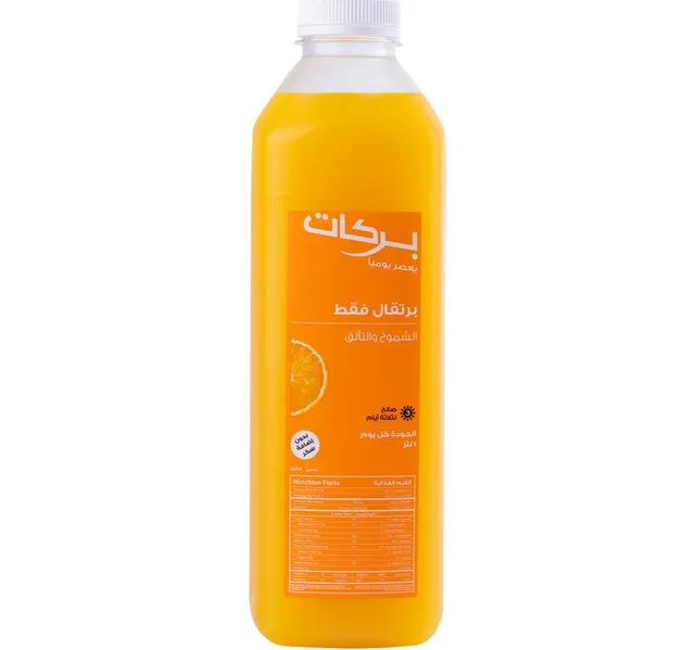 بركات عصير برتقال طازج 1 لتر