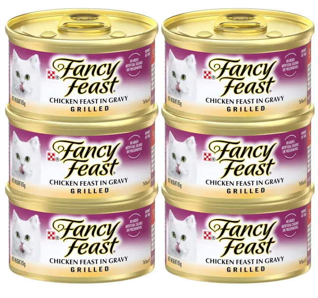 Purina Fancy Feast Grilled Chicken Feast In Gravy Cat Food 6 85 G