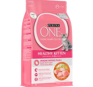 Purina One Healthy Kitten Catfood With Chicken For 1-12 Months 1.2 kg