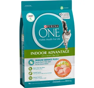 Purina One Indoor Advantage Catfood With Chicken Flavor For 1 Years 380 G