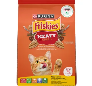 Purina Friskies Meaty Grill Adult Cat Food Value Pack 1 kg
