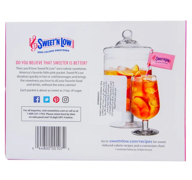 Sweet N Low Zero Calorie Sweetener 250 G