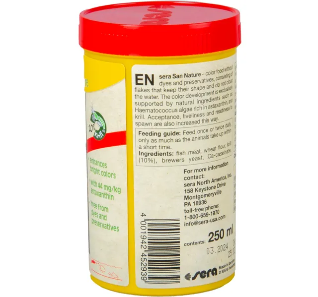 Sera San Color Flakes Fish Food 60 G