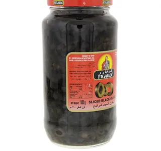Figaro Sliced Black Olives 480 G