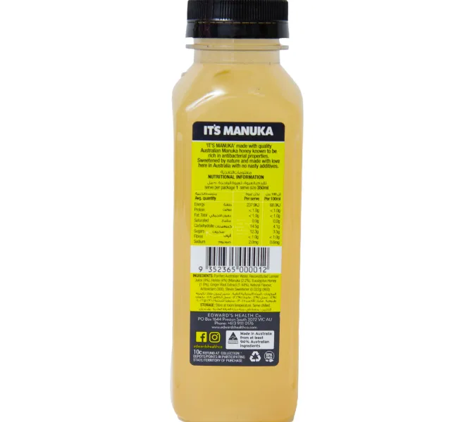 Its Manuka Honey Beverage Lemon Ginger 350 Ml