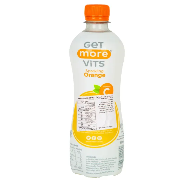 Get More Vits Sparkling Orange Vitamin C 500 ml