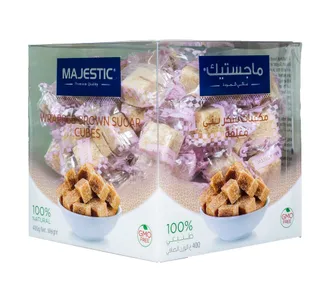 ماجستيك مكعبات سكر بني مغلفة 400 جم