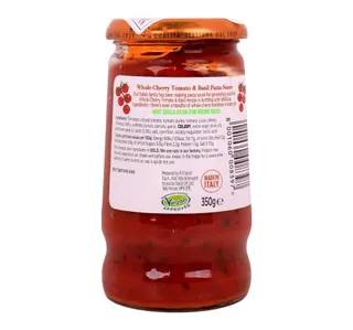 Sacla Whole Cherry Tomato Basil Pasta Sauce 350 G