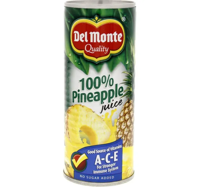 Del Monte Pineapple Juice Value Pack 4 240 Ml