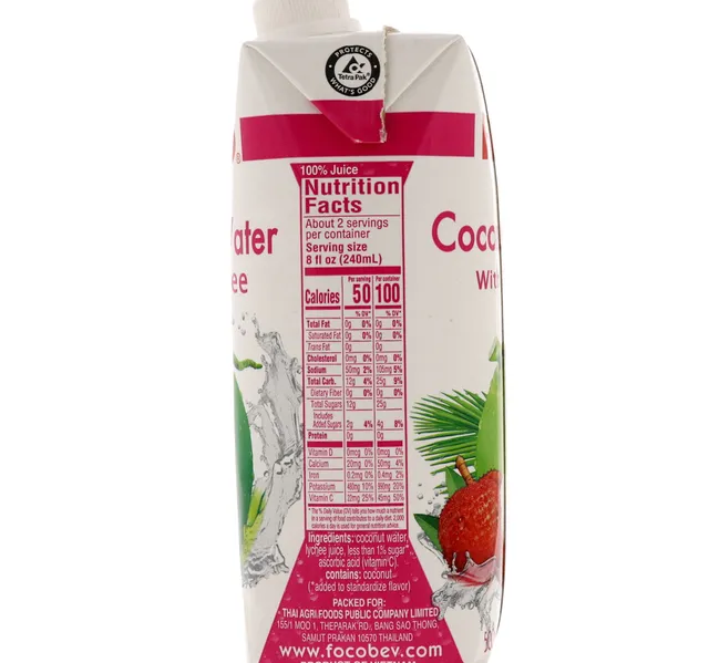 Foco Coconut Water With Lychee 500 Ml