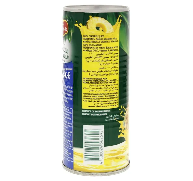 Del Monte No Added Sugar Pineapple Juice 220 Ml