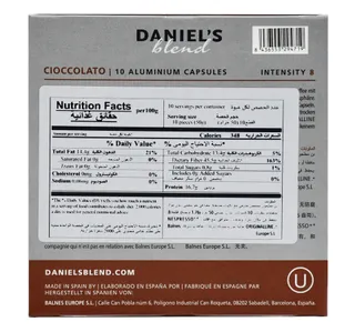 Daniels Blend Cioccolato Coffee Capsules 10pcs 50 G
