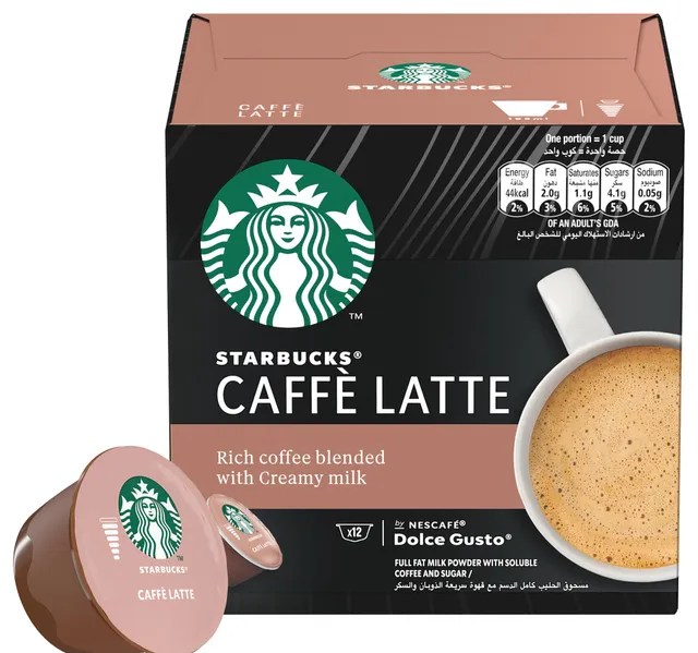 Starbucks Caffe Latte By Nescafe Dolce Gusto Coffee Pods 12 Pcs 121 2 G