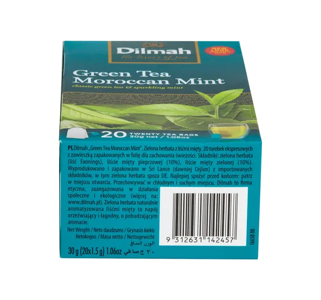 Dilmah Green Tea Moroccan Mint 20 Teabags
