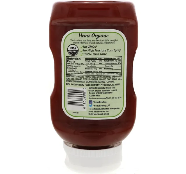 Heinz Organic Tomato Ketchup 397 G