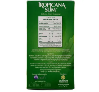 Tropicana Slim Calorie Free Sweetener With Stevia Stick Pack 50pcs