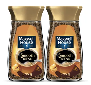 Maxwell House Soluble Coffee Smooth Blend 2 X 95 G