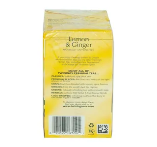 Twinings Lemon And Ginger Tea 20 Teabags