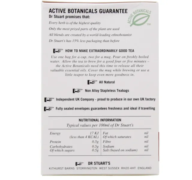 Dr Stuart S Echinacea Plus Naturally Caffeine Free Tea 15 Pcs