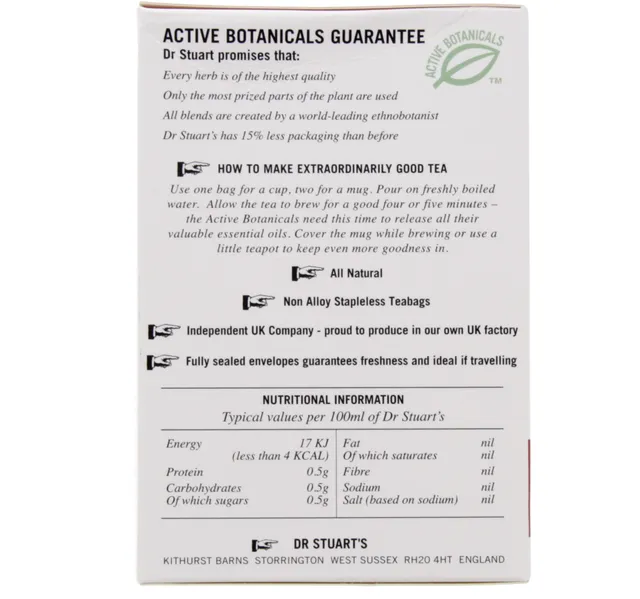 Dr Stuart S Echinacea Plus Naturally Caffeine Free Tea 15 Pcs