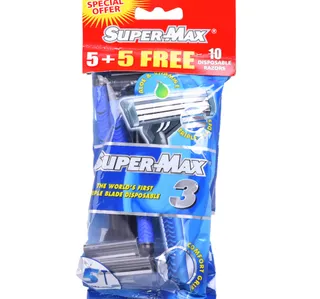 Super Max Men Disposable Triple Blade 5 pcs